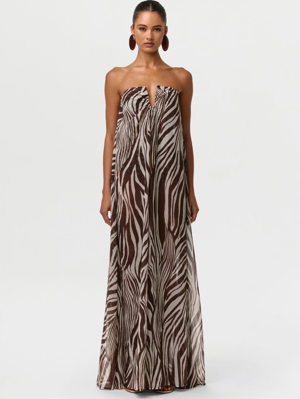 Naked Wardrobe Chiffon Print Jumpsuit